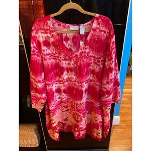 Liz & Me Pink Flowery Top